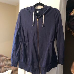 Gap maternity hooded zip up sweatshirt